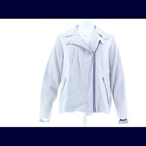 Isaac Mizrahi fashionable motorcycle jacket 22 W